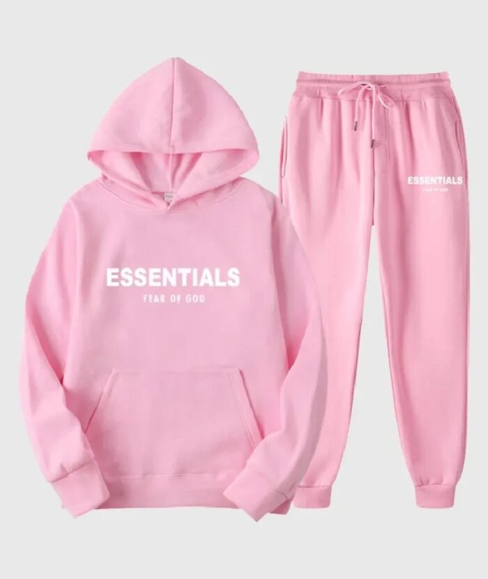 Fear Of God Essentials Pink Hoodie & Tracksuit